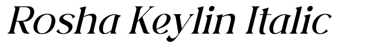 Rosha Keylin Italic